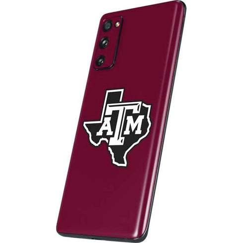 Texas A&M University Black Logo Galaxy S20 Fan Edition Skin
